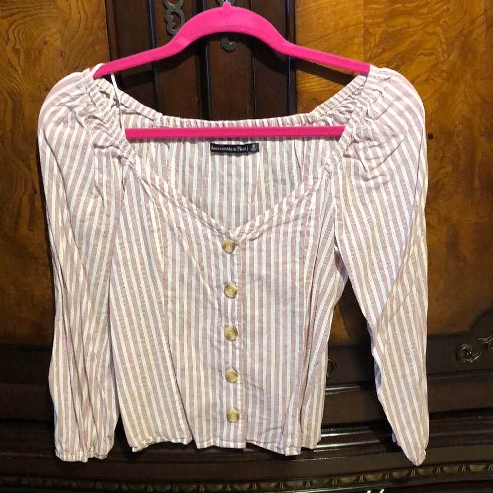 Abercrombie & Fitch striped blouse size small